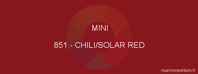 Peinture Mini 851 Chili/solar Red