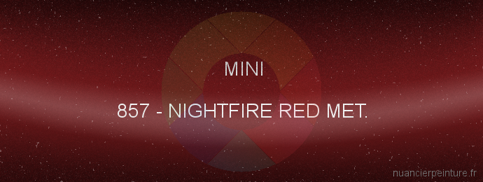 Peinture Mini 857 Nightfire Red Met.