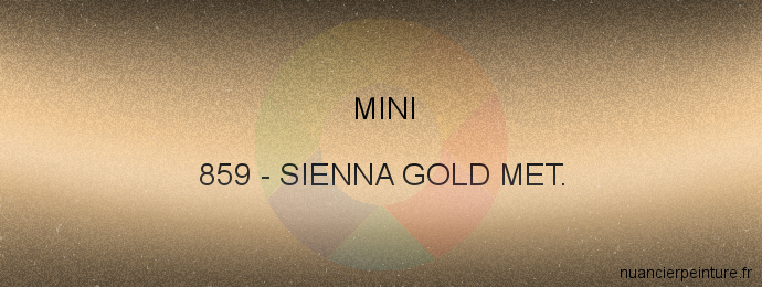 Peinture Mini 859 Sienna Gold Met.