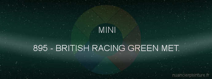 Peinture Mini 895 British Racing Green Met.