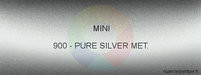 Peinture Mini 900 Pure Silver Met.
