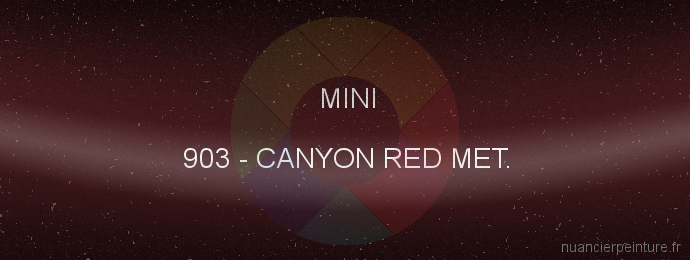 Peinture Mini 903 Canyon Red Met.