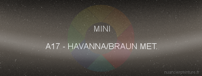 Peinture Mini A17 Havanna/braun Met.