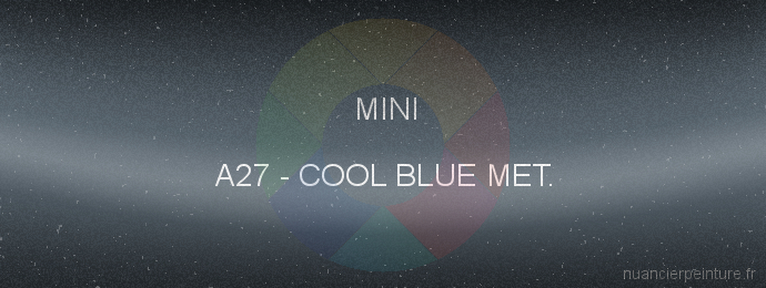 Peinture Mini A27 Cool Blue Met.