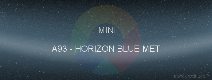 Peinture Mini A93 Horizon Blue Met.