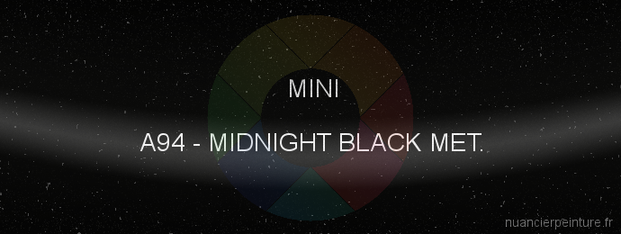 Peinture Mini A94 Midnight Black Met.