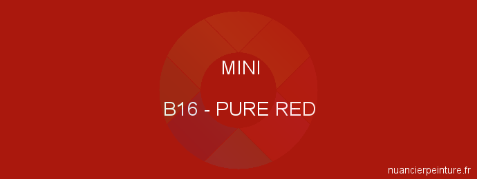 Peinture Mini B16 Pure Red