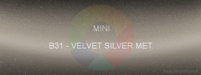 Peinture Mini B31 Velvet Silver Met.