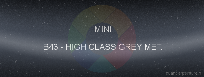 Peinture Mini B43 High Class Grey Met.