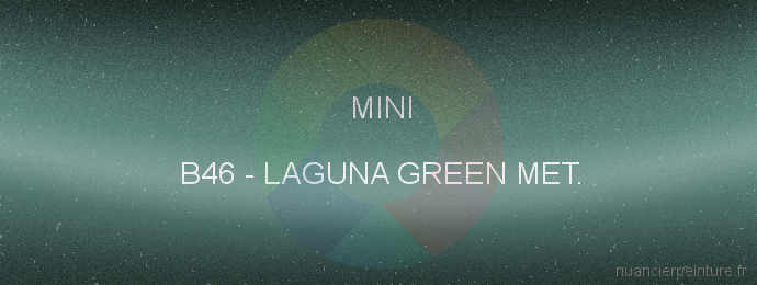 Peinture Mini B46 Laguna Green Met.