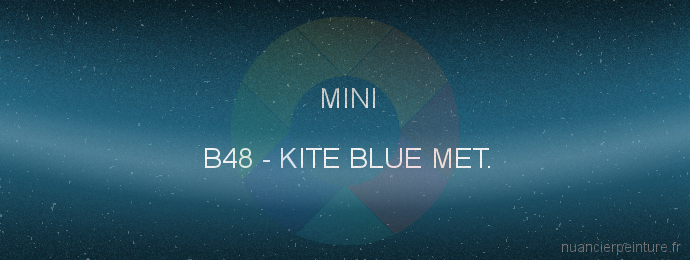 Peinture Mini B48 Kite Blue Met.