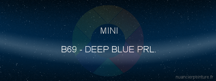 Peinture Mini B69 Deep Blue Prl.