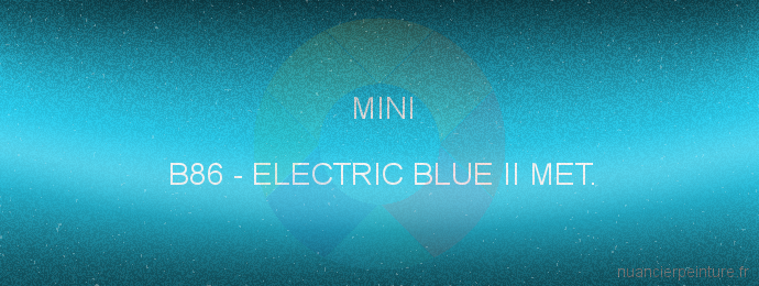 Peinture Mini B86 Electric Blue Ii Met.