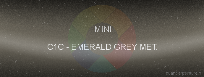 Peinture Mini C1C Emerald Grey Met.