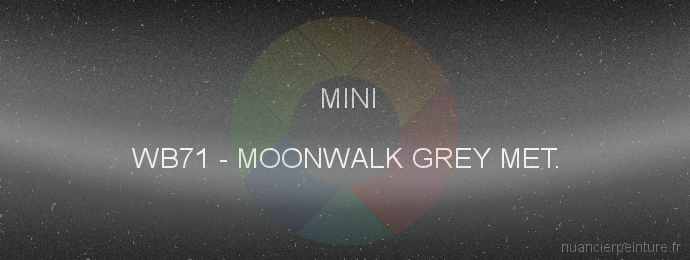 Peinture Mini WB71 Moonwalk Grey Met.