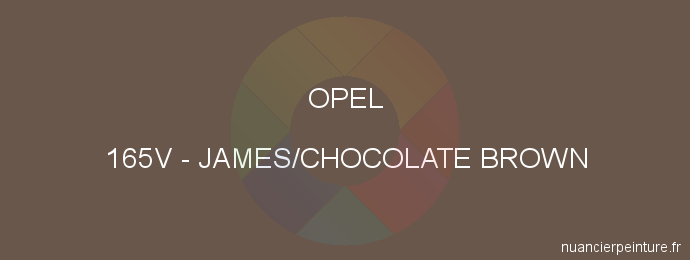 Peinture Opel 165V James/chocolate Brown