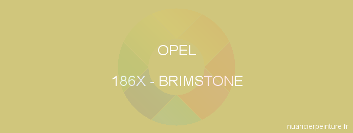 Peinture Opel 186X Brimstone