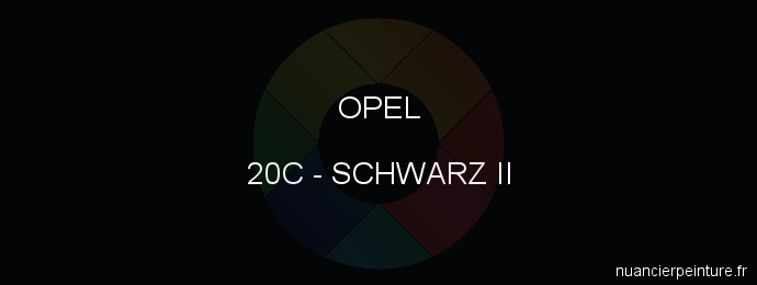 Peinture Opel 20C Schwarz Ii