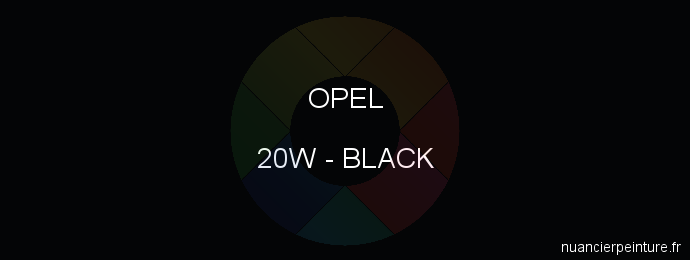 Peinture Opel 20W Black