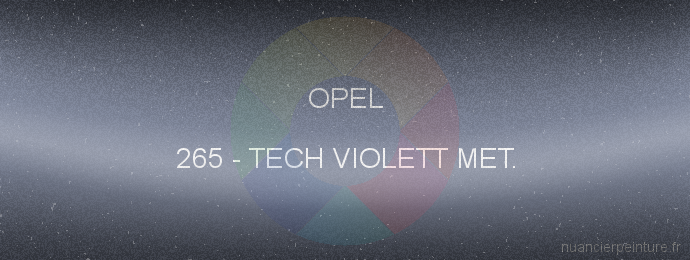 Peinture Opel 265 Tech Violett Met.