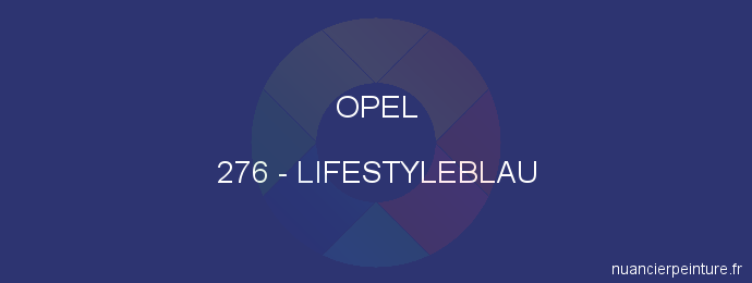 Peinture Opel 276 Lifestyleblau