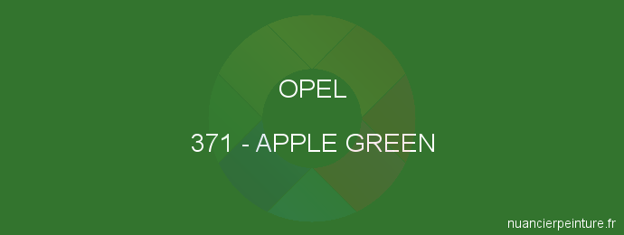 Peinture Opel 371 Apple Green