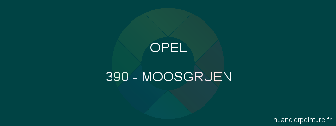 Peinture Opel 390 Moosgruen