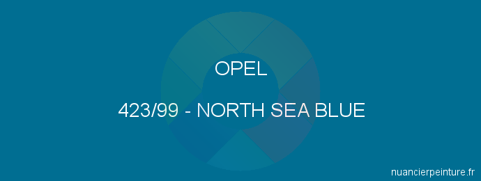 Peinture Opel 423/99 North Sea Blue