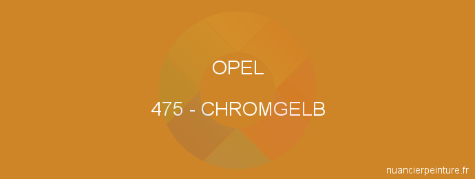 Peinture Opel 475 Chromgelb