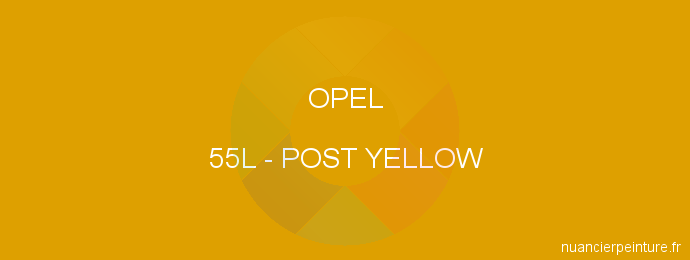 Peinture Opel 55L Post Yellow