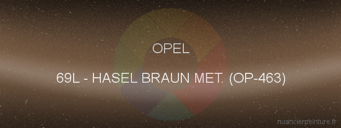 Peinture Opel 69L Hasel Braun Met. (op-463)
