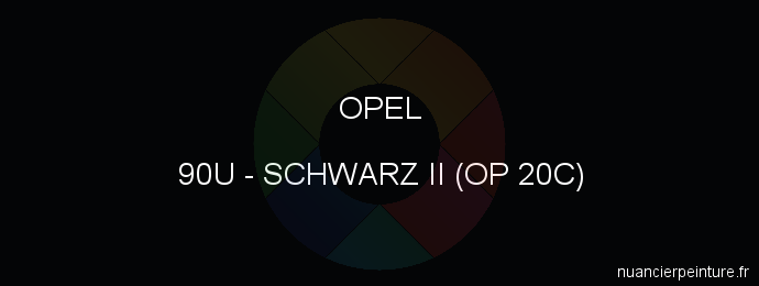 Peinture Opel 90U Schwarz Ii (op 20c)