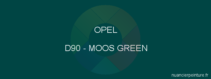 Peinture Opel D90 Moos Green