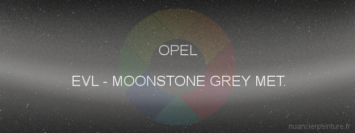 Peinture Opel EVL Moonstone Grey Met.