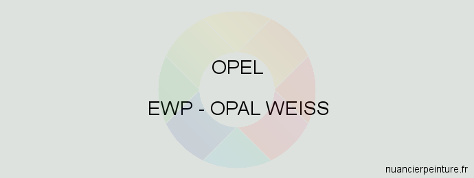 Peinture Opel EWP White Jade