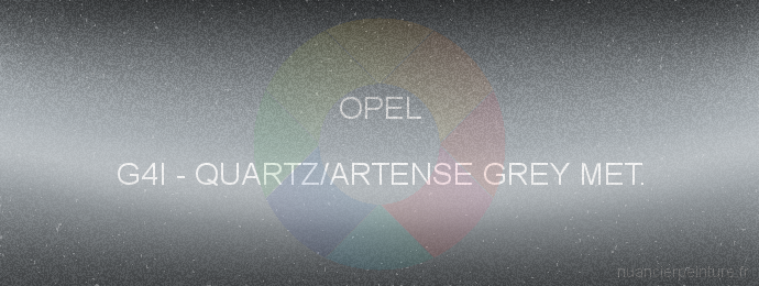 Peinture Opel G4I Quartz/artense Grey Met.