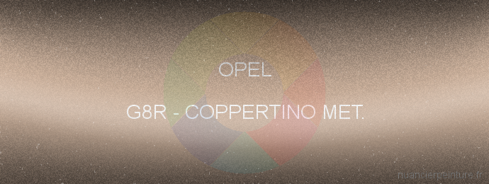 Peinture Opel G8R Coppertino Met.