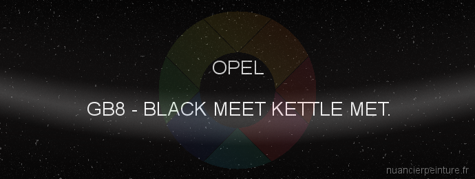 Peinture Opel GB8 Black Meet Kettle Met.