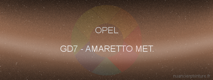 Peinture Opel GD7 Amaretto Met.