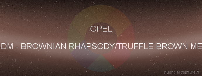 Peinture Opel GDM Brownian Rhapsody/truffle Brown Met.