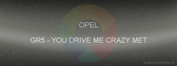 Peinture Opel GR5 You Drive Me Crazy Met.