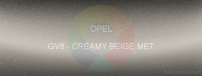 Peinture Opel GV8 Creamy Beige Met.