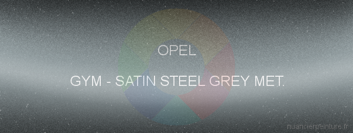 Peinture Opel GYM Satin Steel Grey Met.