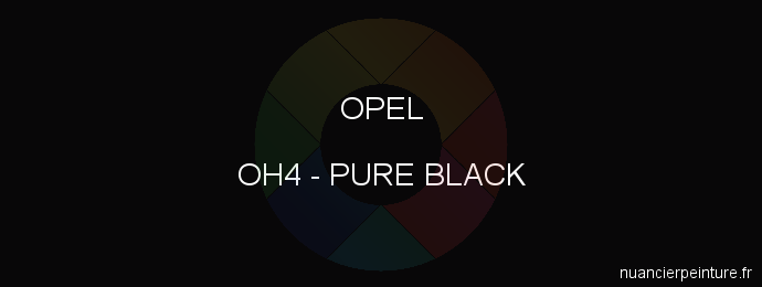 Peinture Opel OH4 Pure Black
