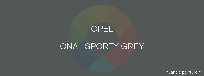 Peinture Opel ONA Sporty Grey