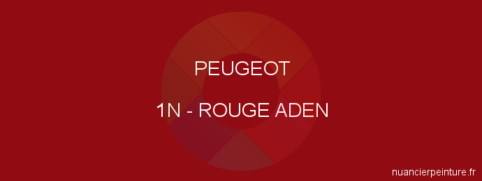 Peinture Peugeot 1N Rouge Aden