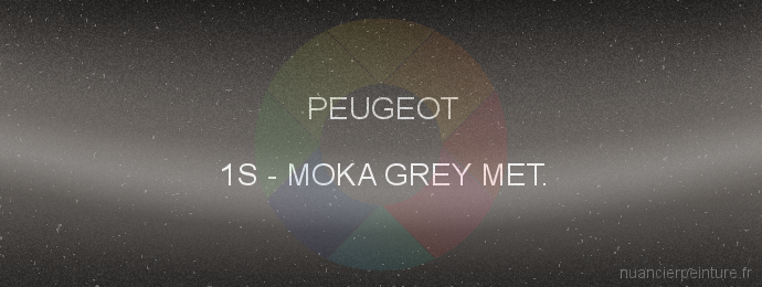 Peinture Peugeot 1S Moka Grey Met.