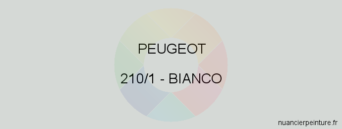 Peinture Peugeot 210/1 Bianco