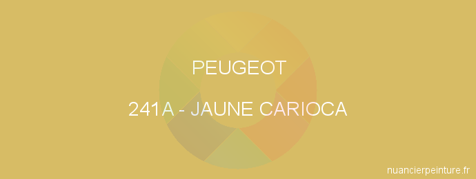 Peinture Peugeot 241A Jaune Carioca