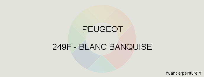 249F Blanc Banquise pour carrosserie Peugeot | NuancierPeinture.fr